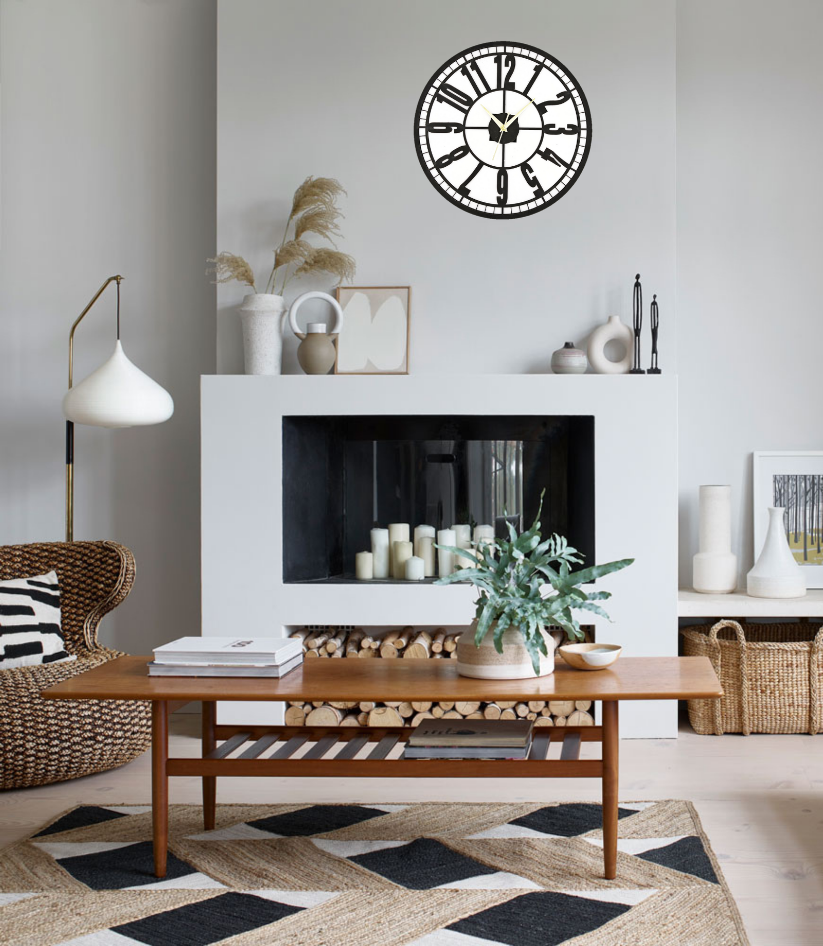 Wooden Silent Non-Ticking Wall Clock for Home Stylish Latest Designer Wall Clock for Home Living Room Bedroom Office Hall